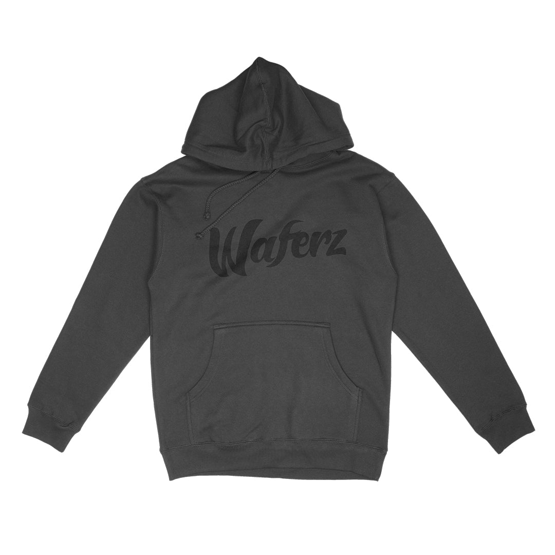 Waferz Basics: Black Logo Hoodie