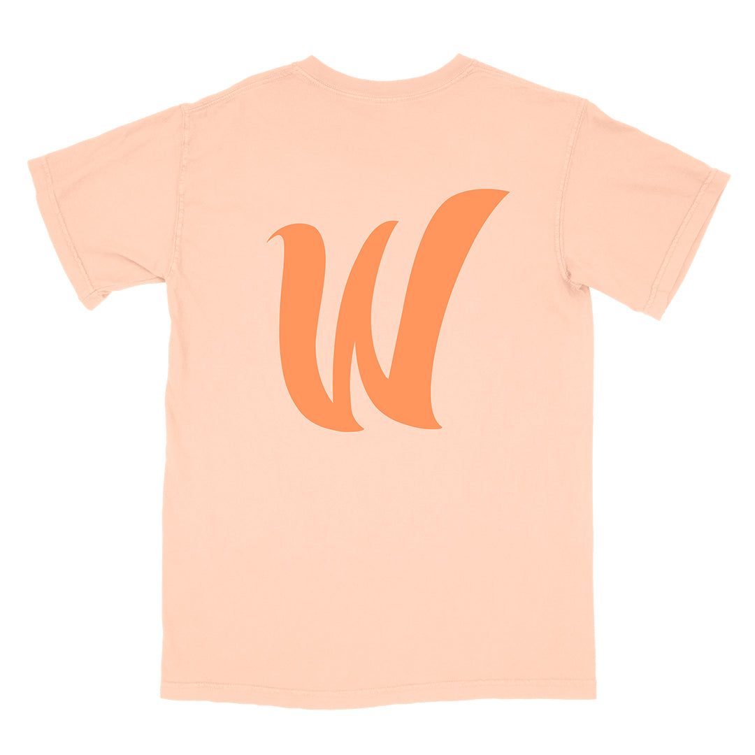 Waferz Basics: Peach Logo Tee