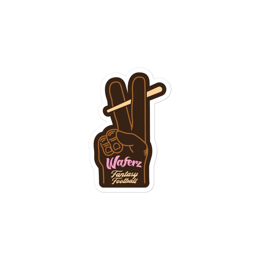 WFL 420 Foam Finger Sticker